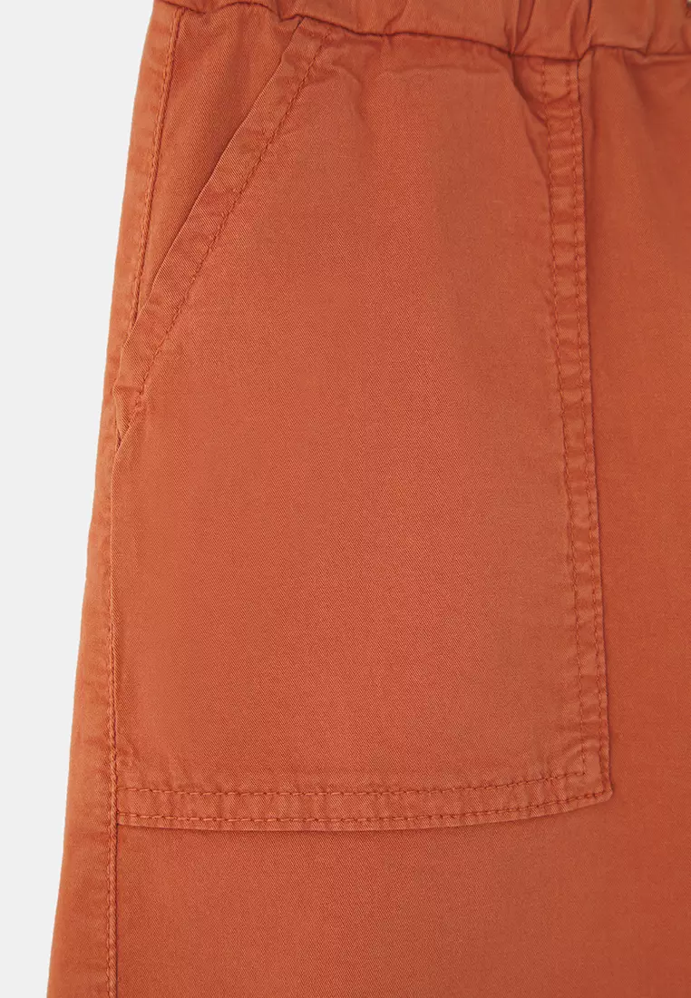 Tile Male Child 100% Cotton Pocket Detail Elastic Woven Shorts & Bermuda Tkdss25Sr00027