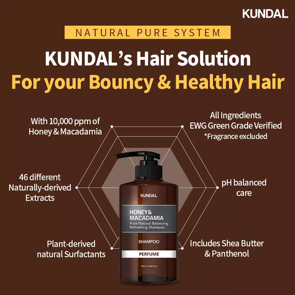 [KUNDAL][Bundle of 3] Premium Perfume Hair Care SET(3ea) Shampoo+Treatment+Serum 500ml Ylang Ylang