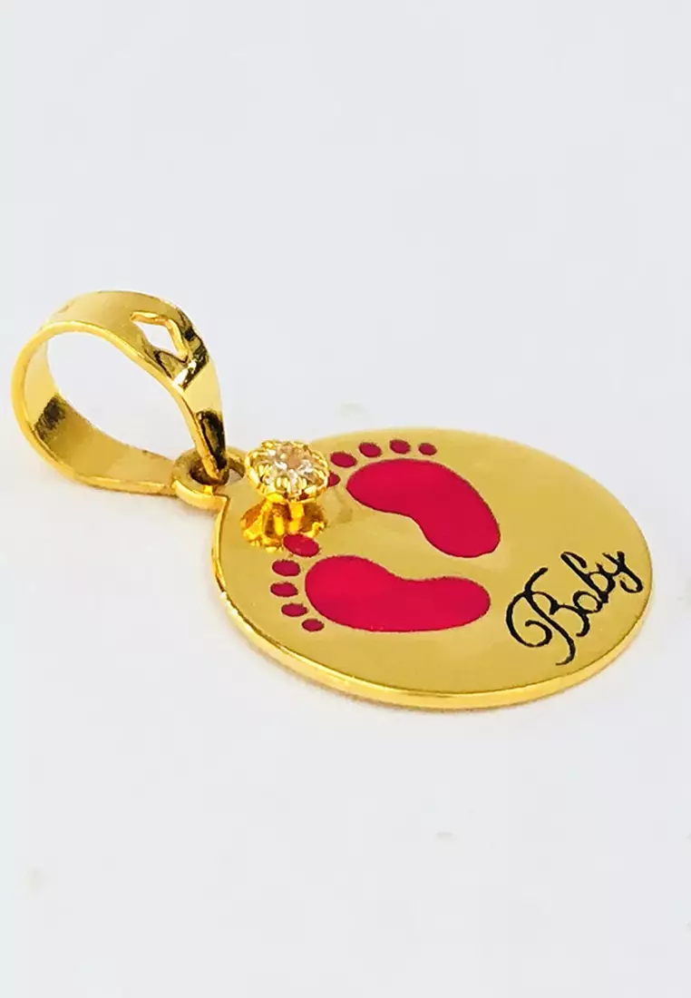 Gold pendant for baby discount