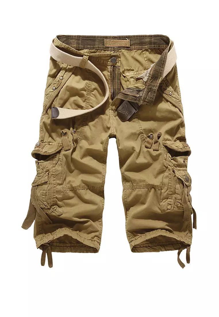 Loose Cotton Cargo Shorts AKK5820
