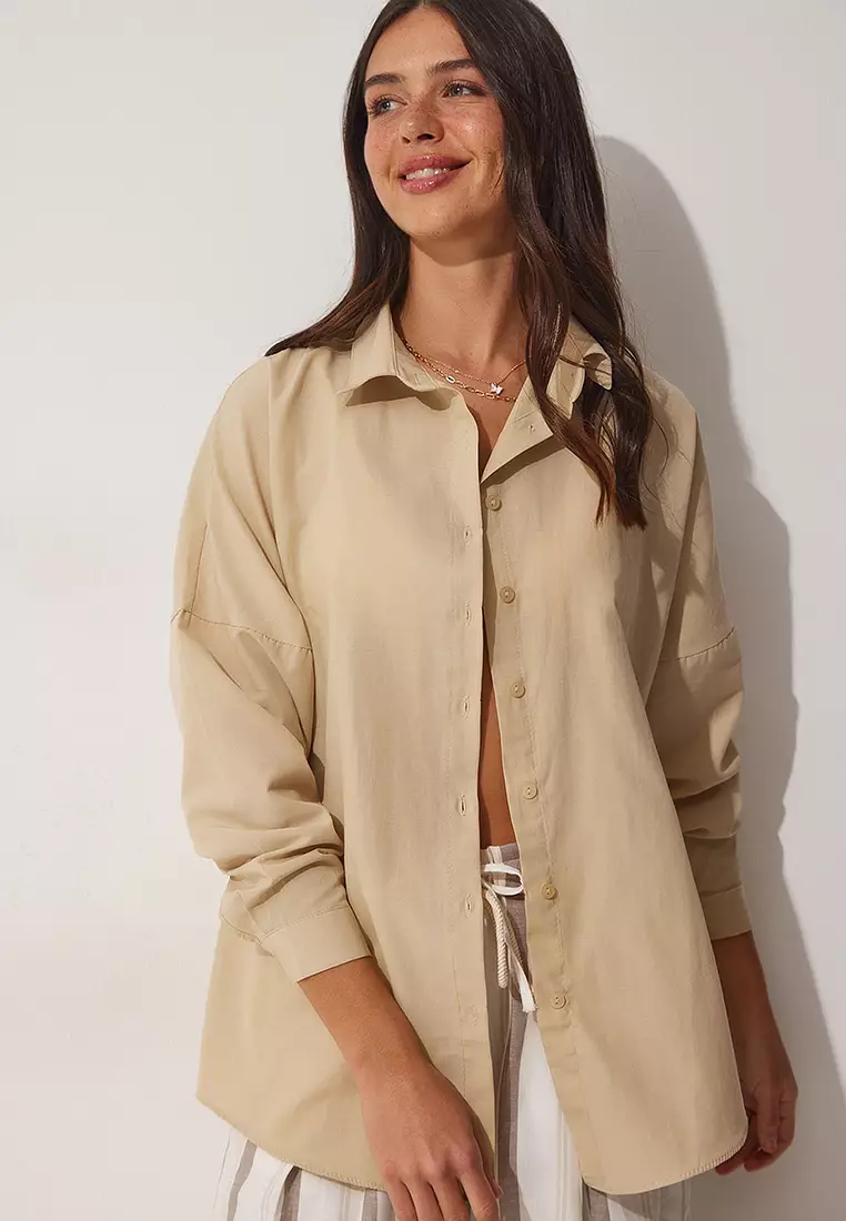Oversize Long Basic Shirt