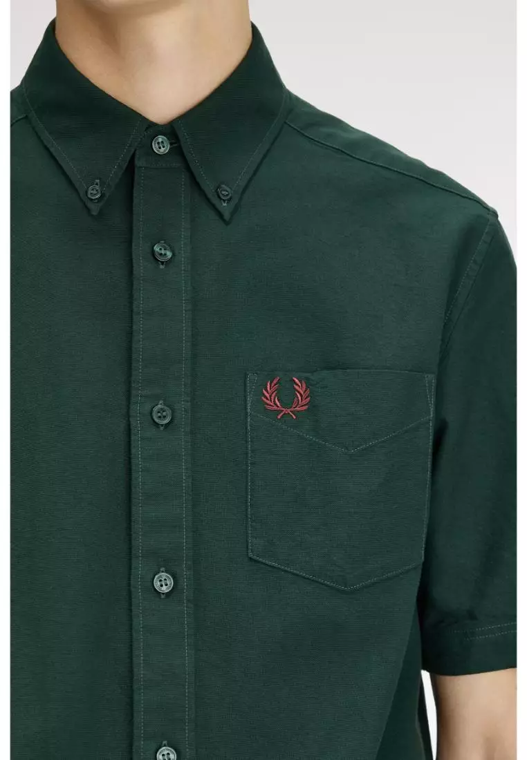 Fred Perry M8730 Short-Sleeve Oxford Shirt (Grassroots)
