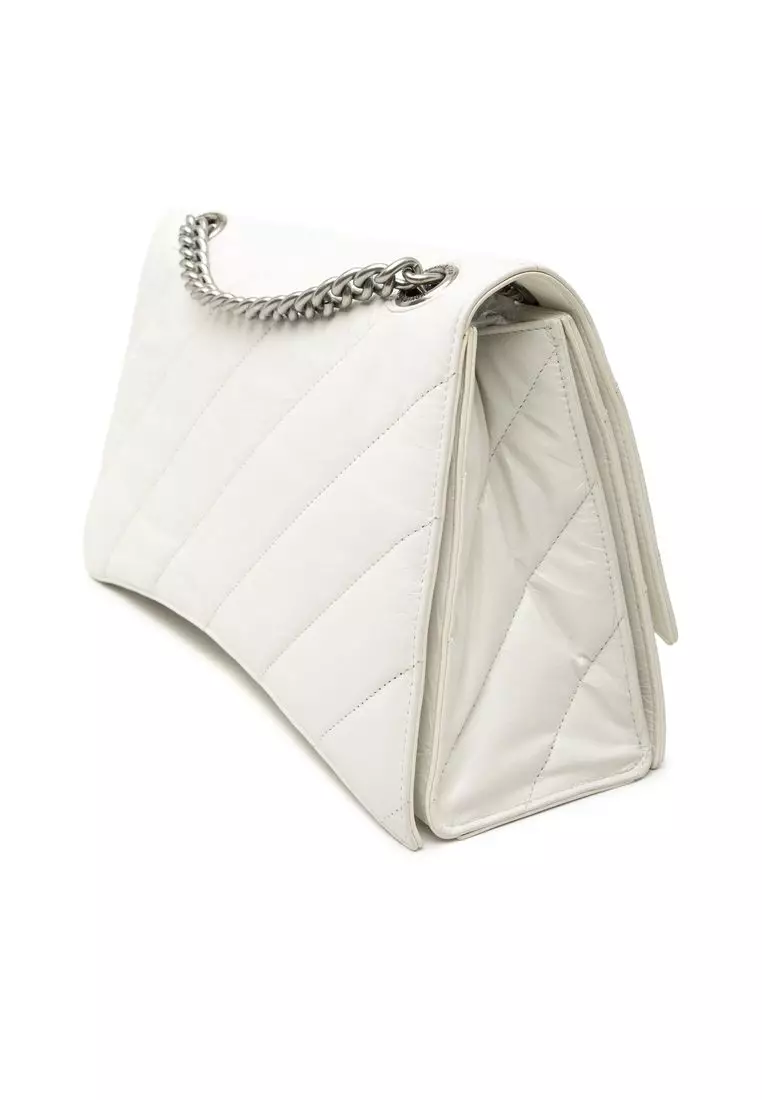 Pre-Loved Balenciaga Medium Crushed Calfskin Chain Shoulder Bag