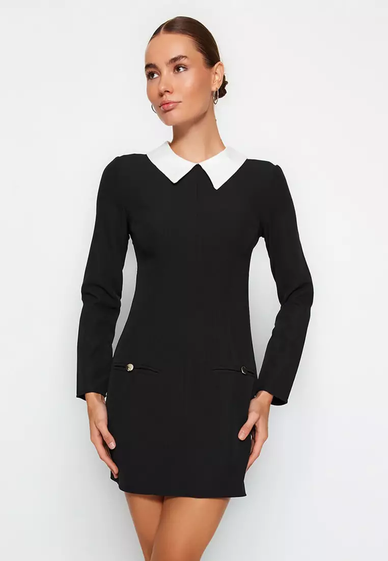 Trendyol Collar Detail Woven Dress 2026 | Buy Trendyol Online | ZALORA Hong  Kong