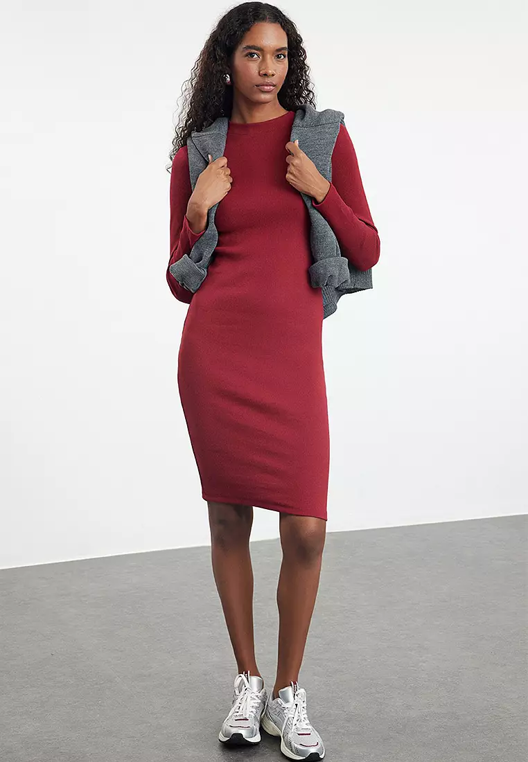 Red bodycon dress online top