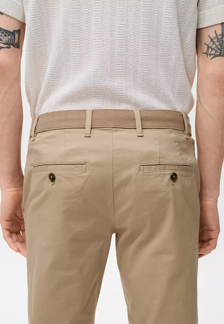 Prato Cropped Tapered Chino Trousers