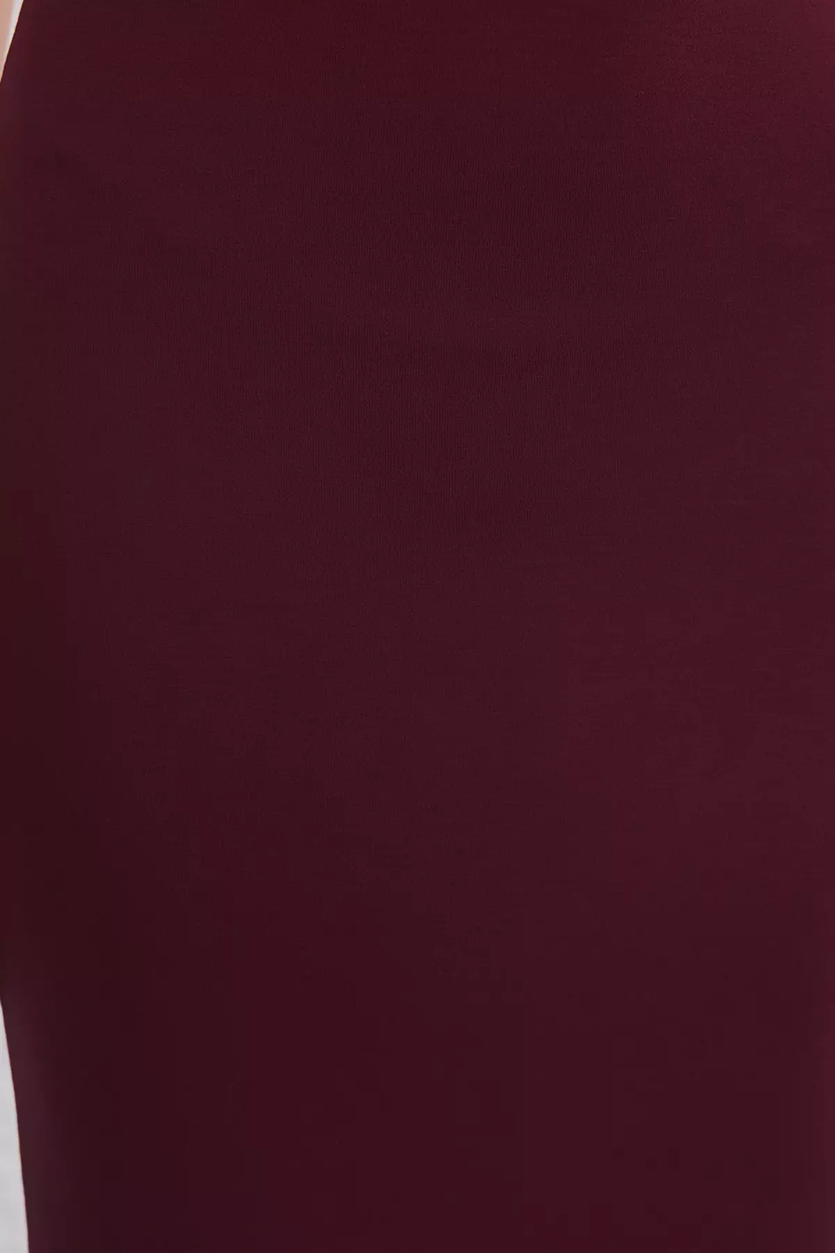 Maroon Midi Bodycone/Body Fitted Knitted Dress TWOSS25EL00774