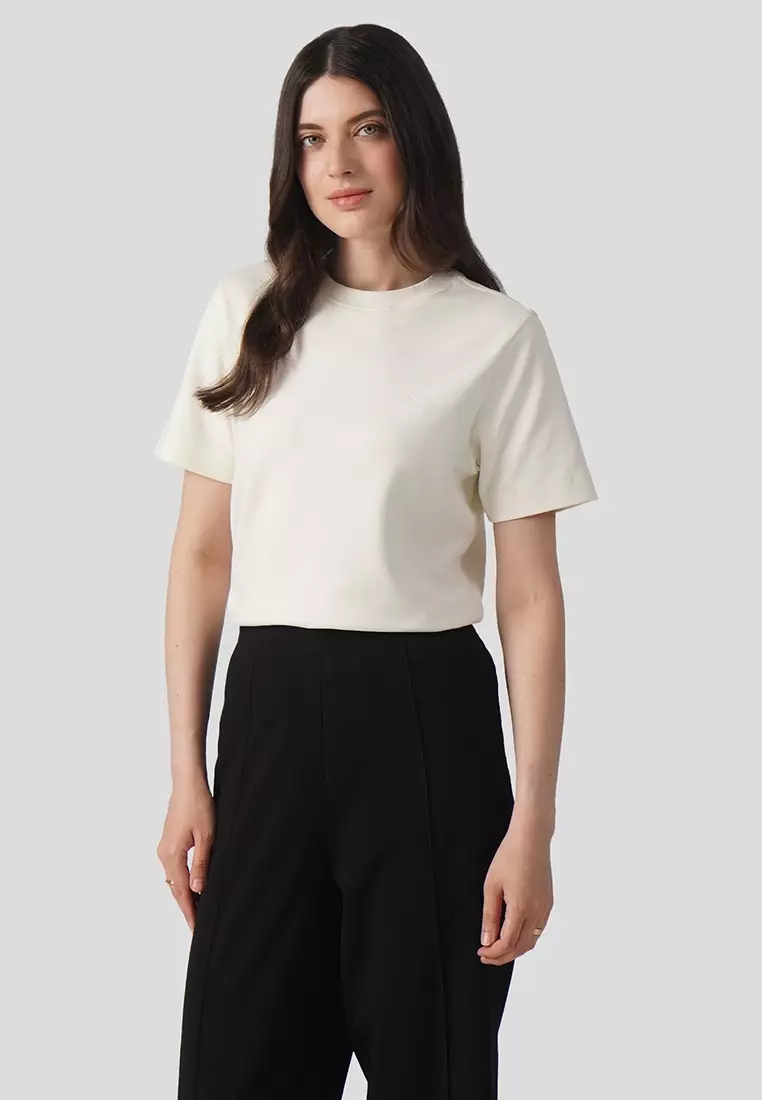 Interlock T-Shirt With Side Slit