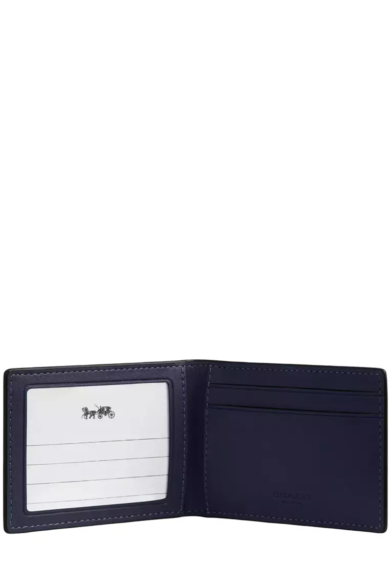 Buy COACH Compact Billfold Wallet In Signature Canvas - Denim