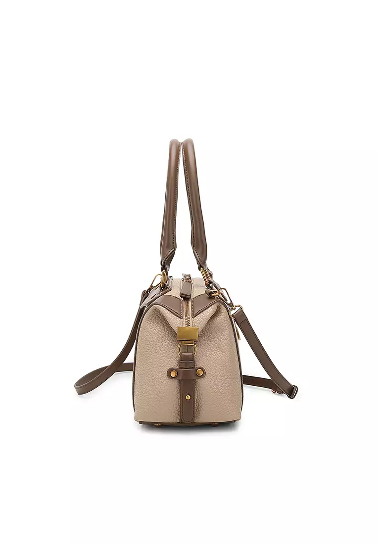 Women's Top Handle Bag / Sling Bag / Crossbody Bag / Shoulder Bag - Khaki / Coffee
