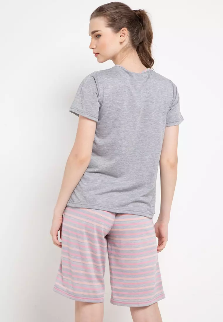 Pyjama Pijama Short Sleeve Short Pants Sleepwear