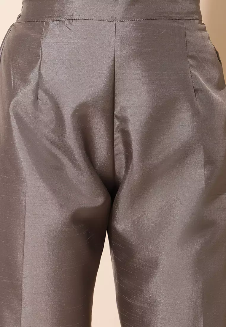 Chanira Festive Arifa Pants-Silver Grey
