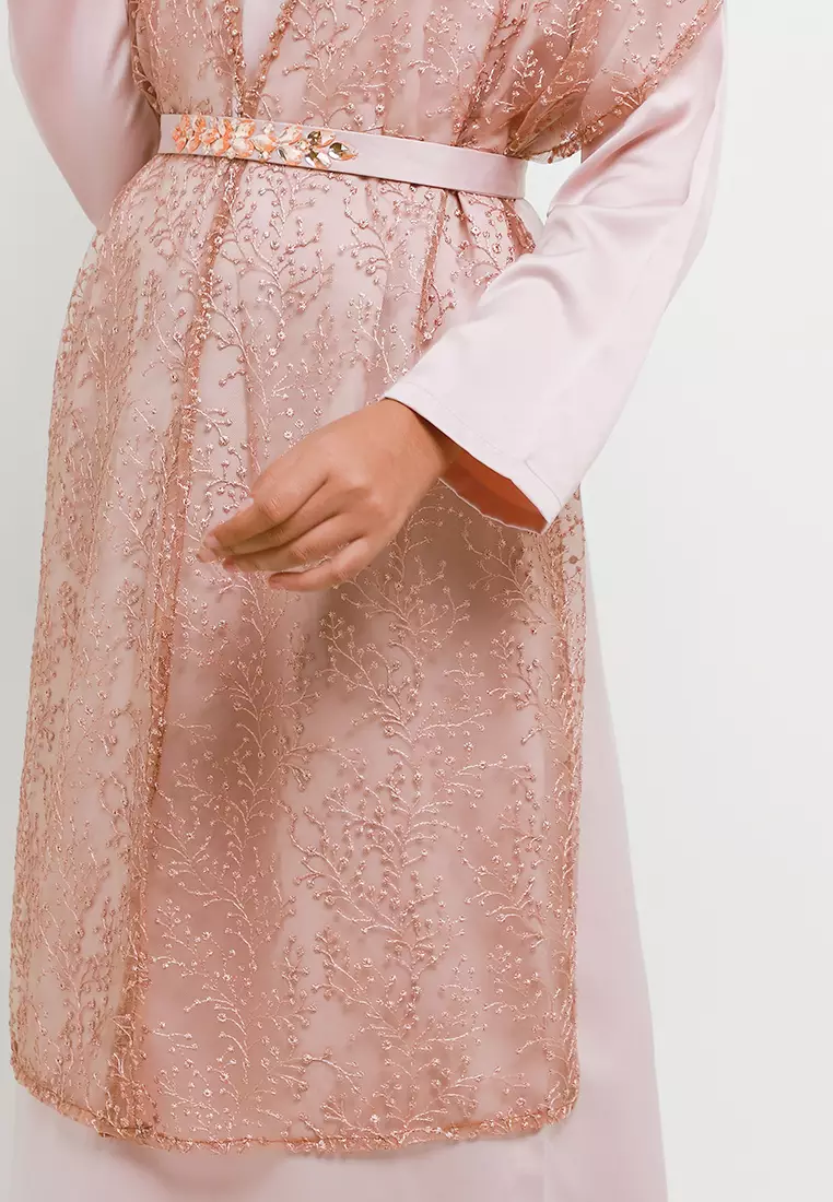 MFMW Ibrahima Dress Gamis Brukat Sand with Payet