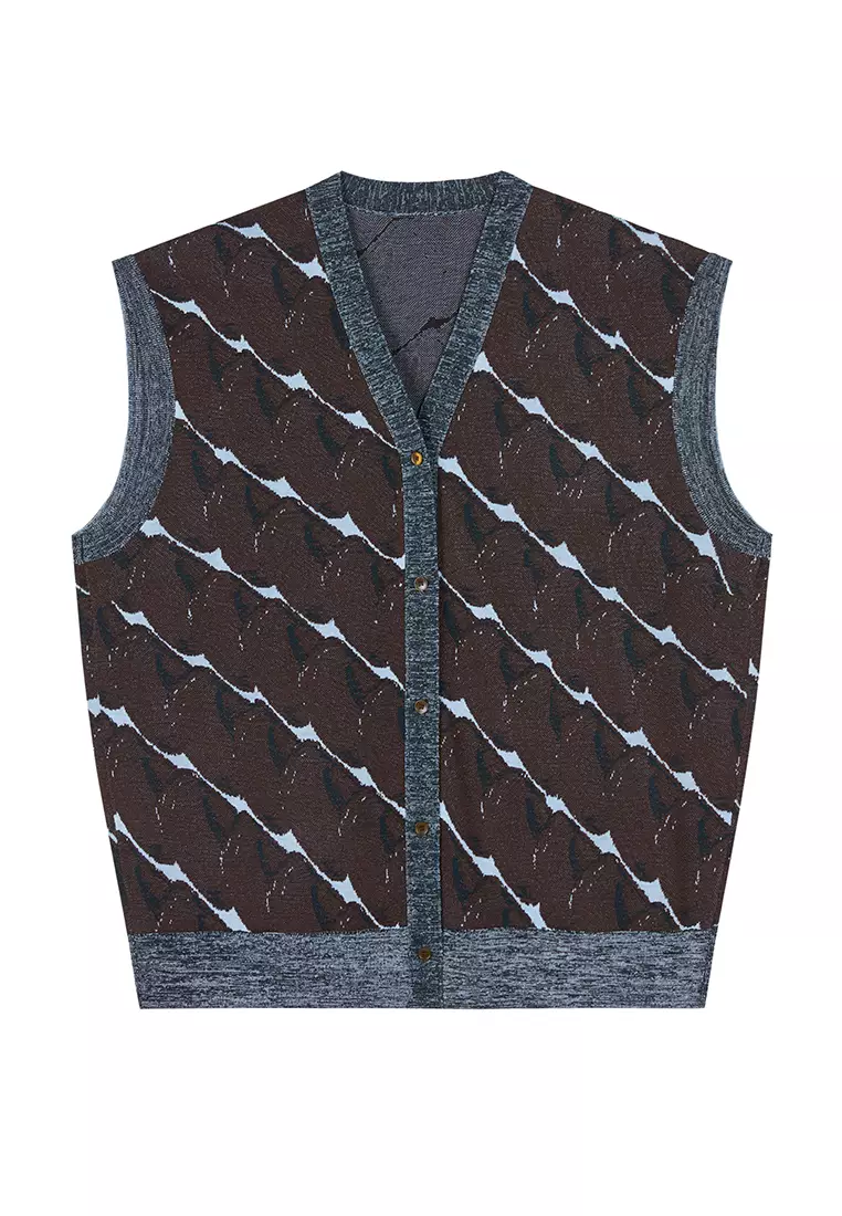 Loose knit vest