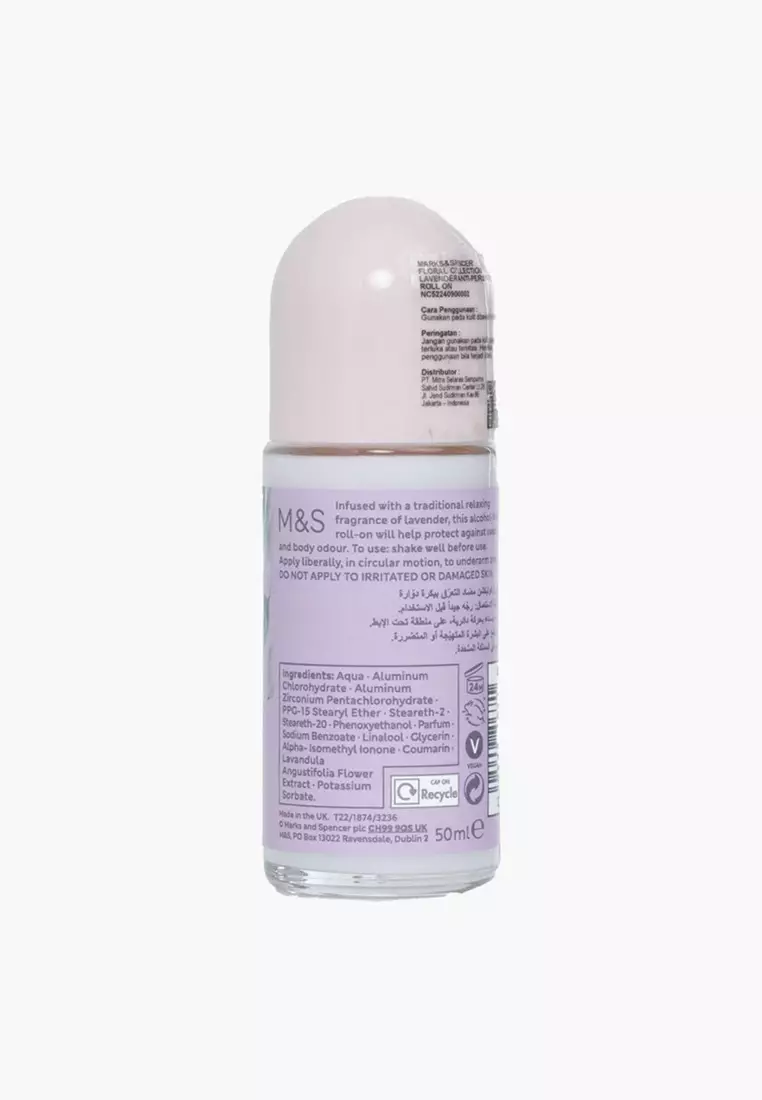 Floral Collection Lavender Roll on Deodorant 50ml