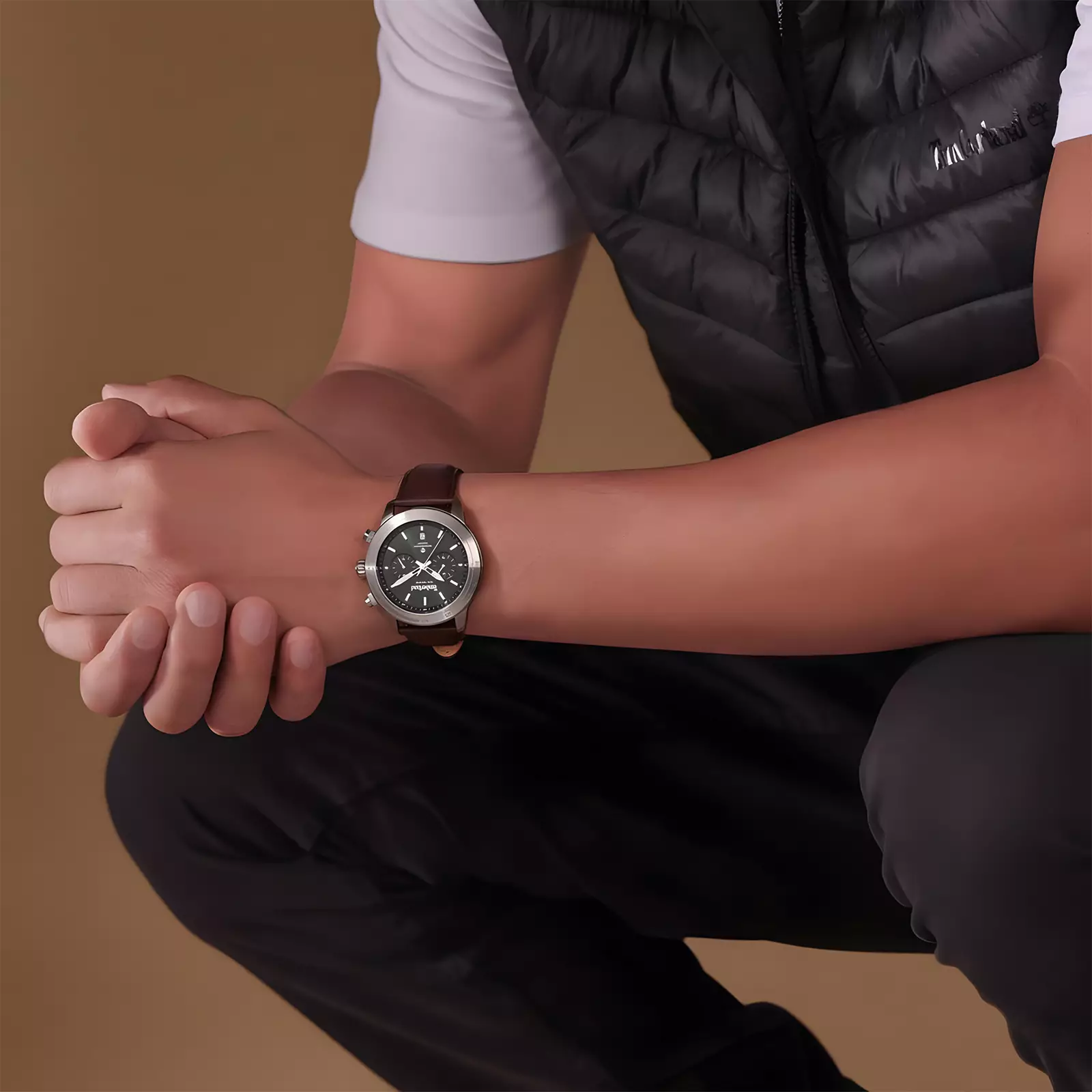 Timberland Watch Raynham - Jam Tangan Analog Pria - Leather Strap - TDWGF0075103