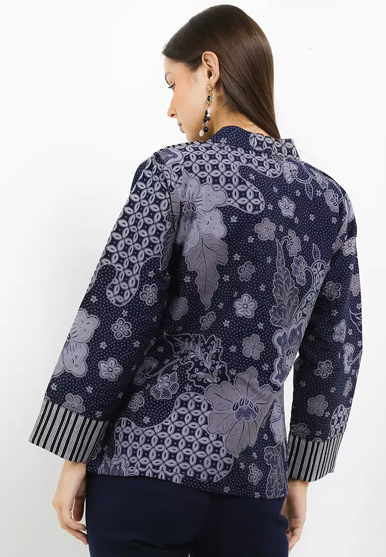 Emus Stripe Blouse Batik