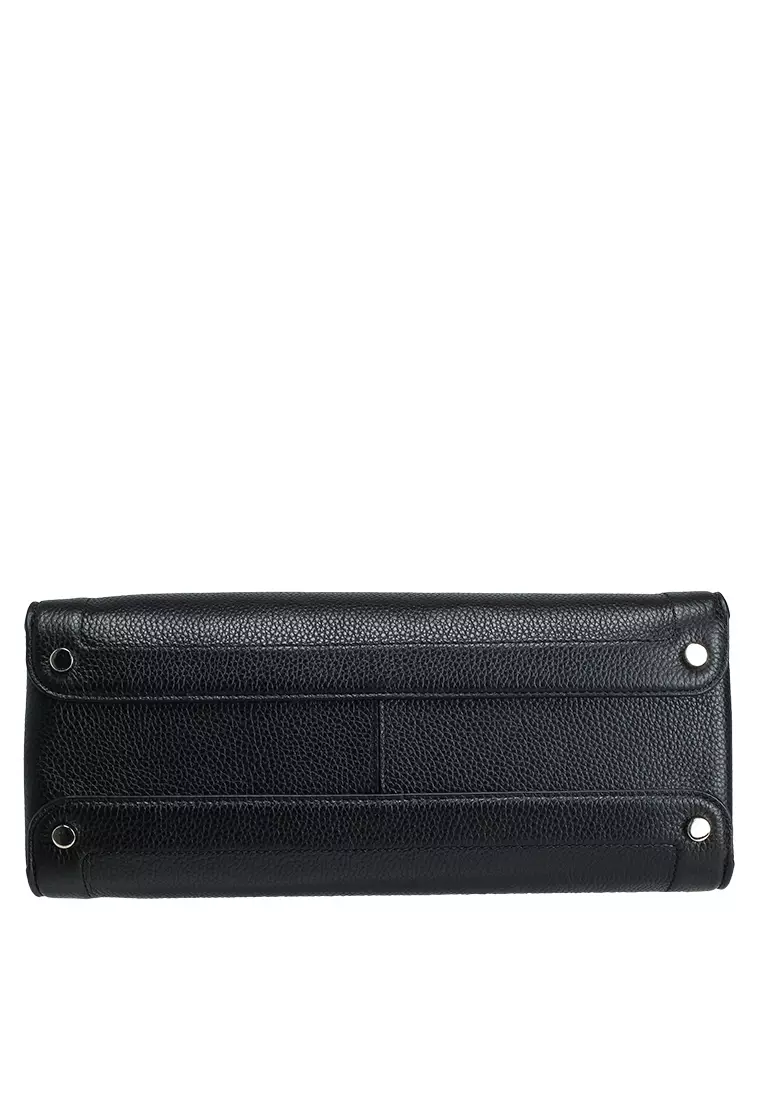 Knott Medium Zip Top Satchel Bag (cv)