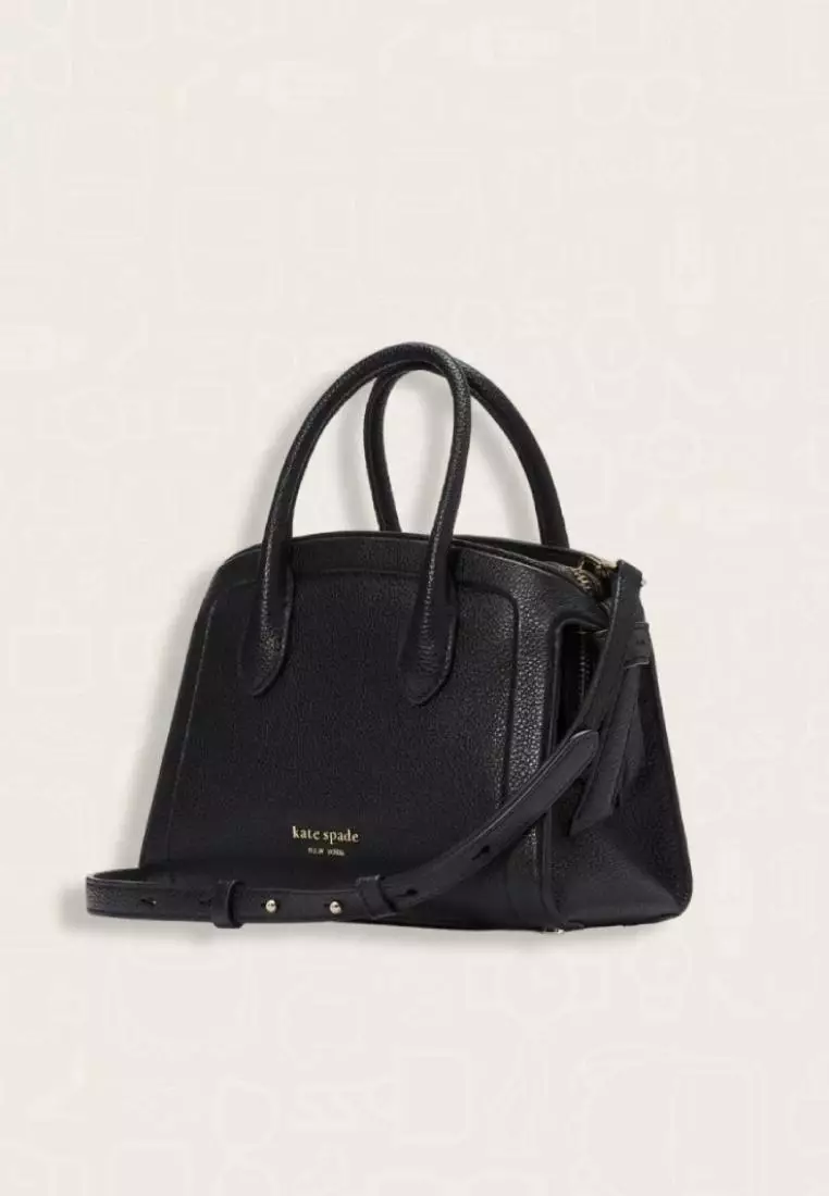 Jual Kate Spade Kate Spade Knott Mini Zip Top Satchel Black
