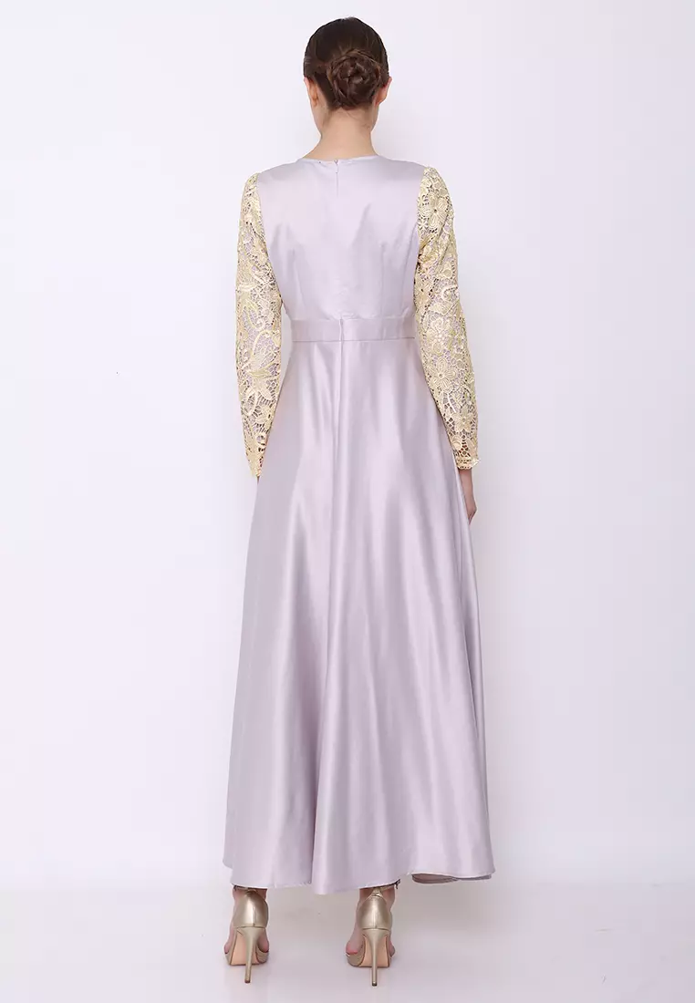 Chamoniq Gamis  Brokat Satin