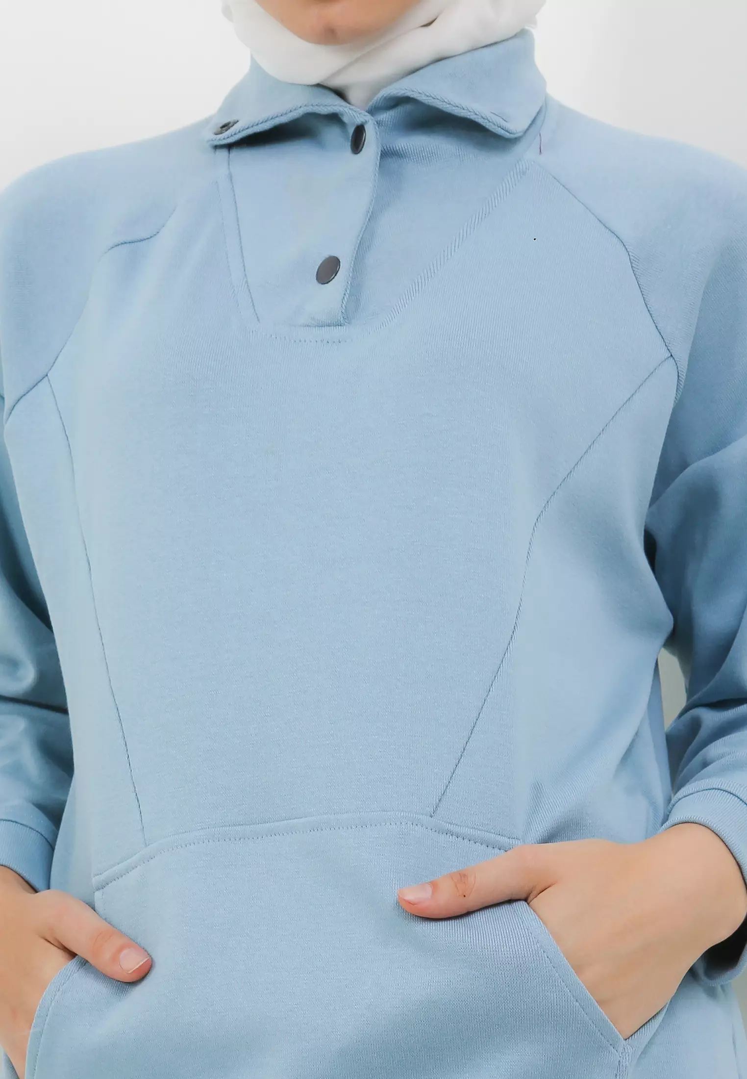 MFMW Sarvari Atasan Blouse Pastel Turquoise