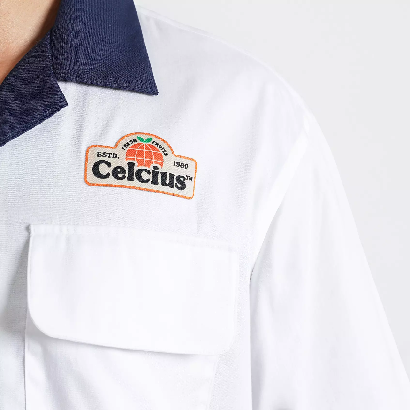 CELCIUS Japanese Fanta Logo Bowling Shirt LIN001498C Putih