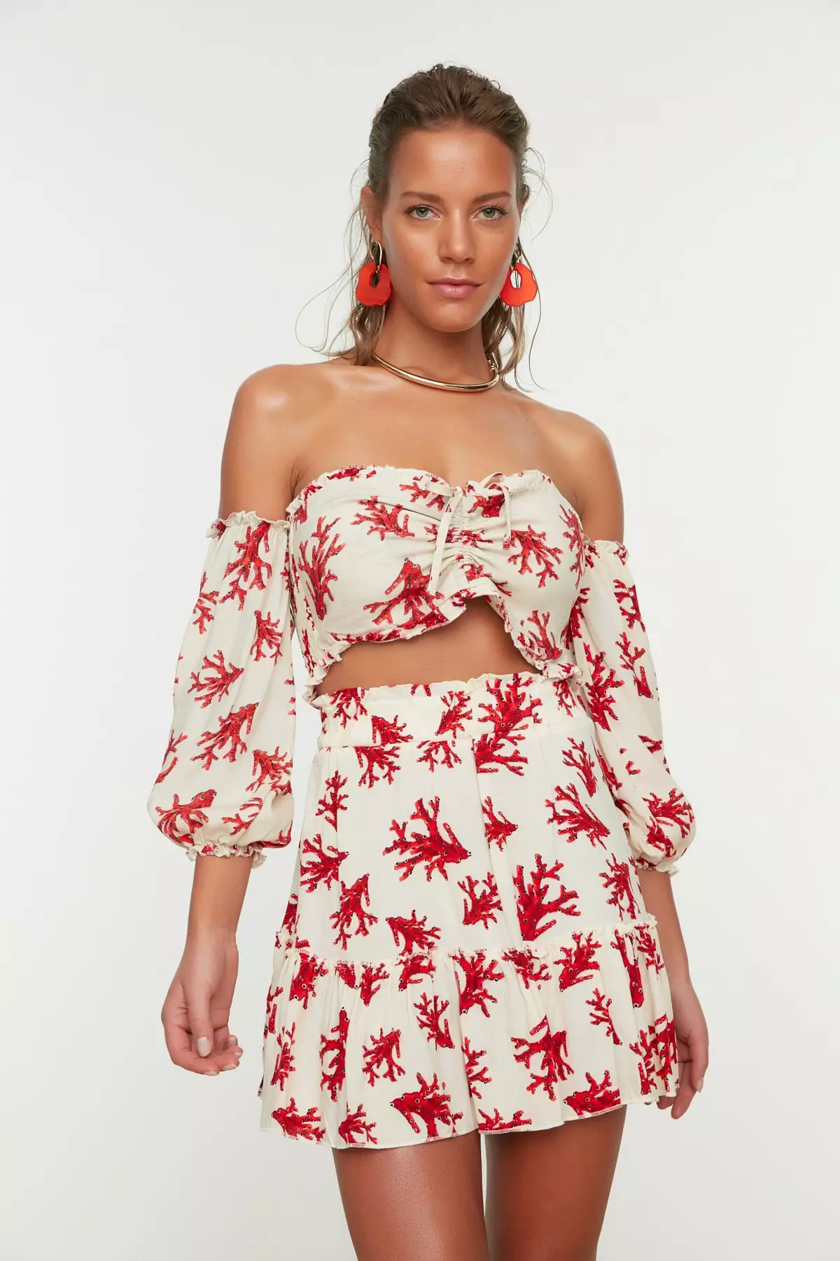 Pattern Beach Bottom and Top Set