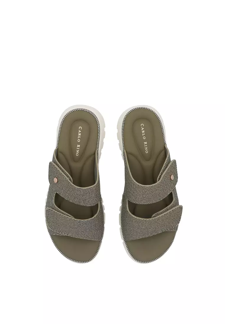 Dark Green CR Lea CloudStep Sandals