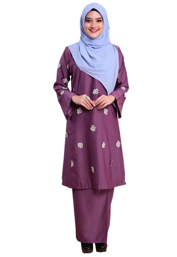 Kurung Happy 05 from Hijrah Couture in Purple