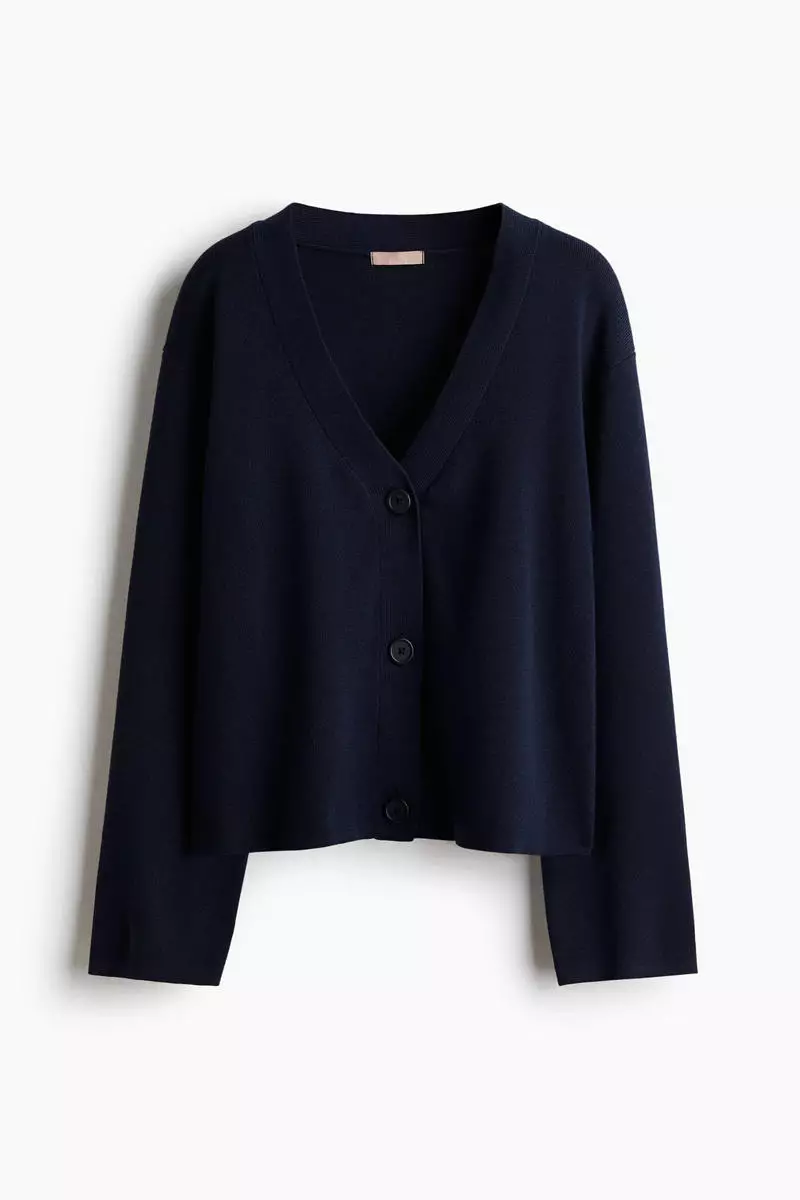 Fine-knit cardigan