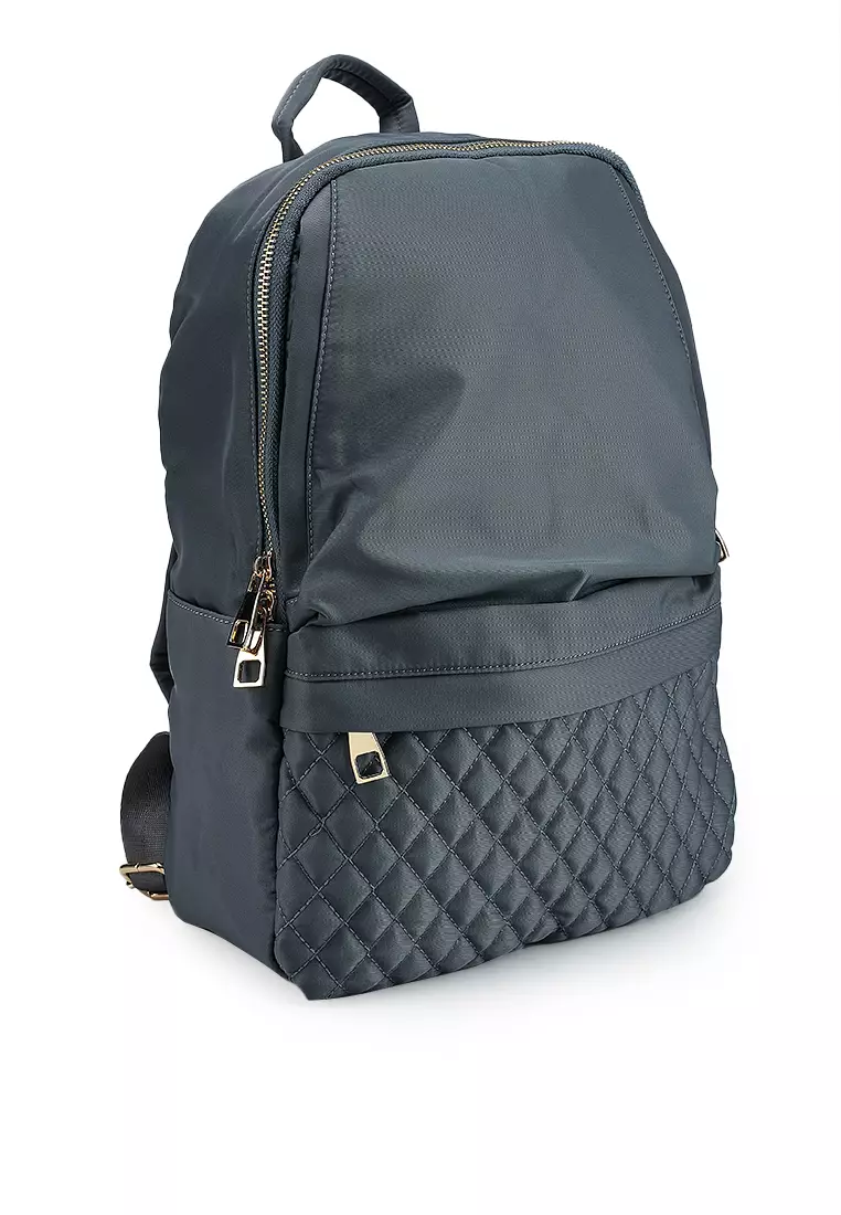 Quilted Nylon Backpack