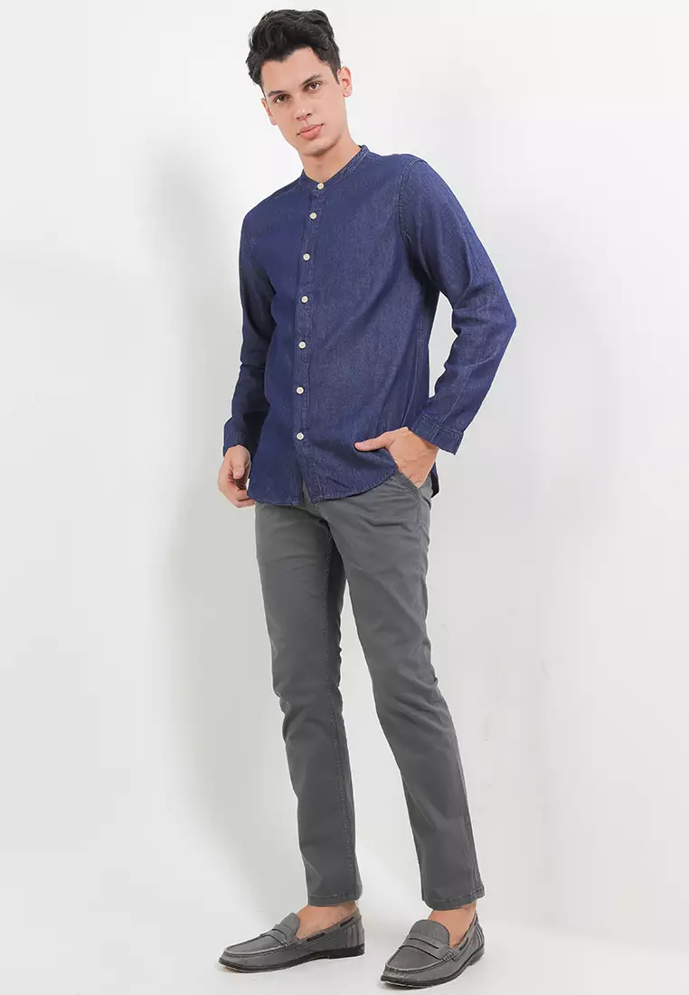 Cj Kemeja Koko Lengan Panjang