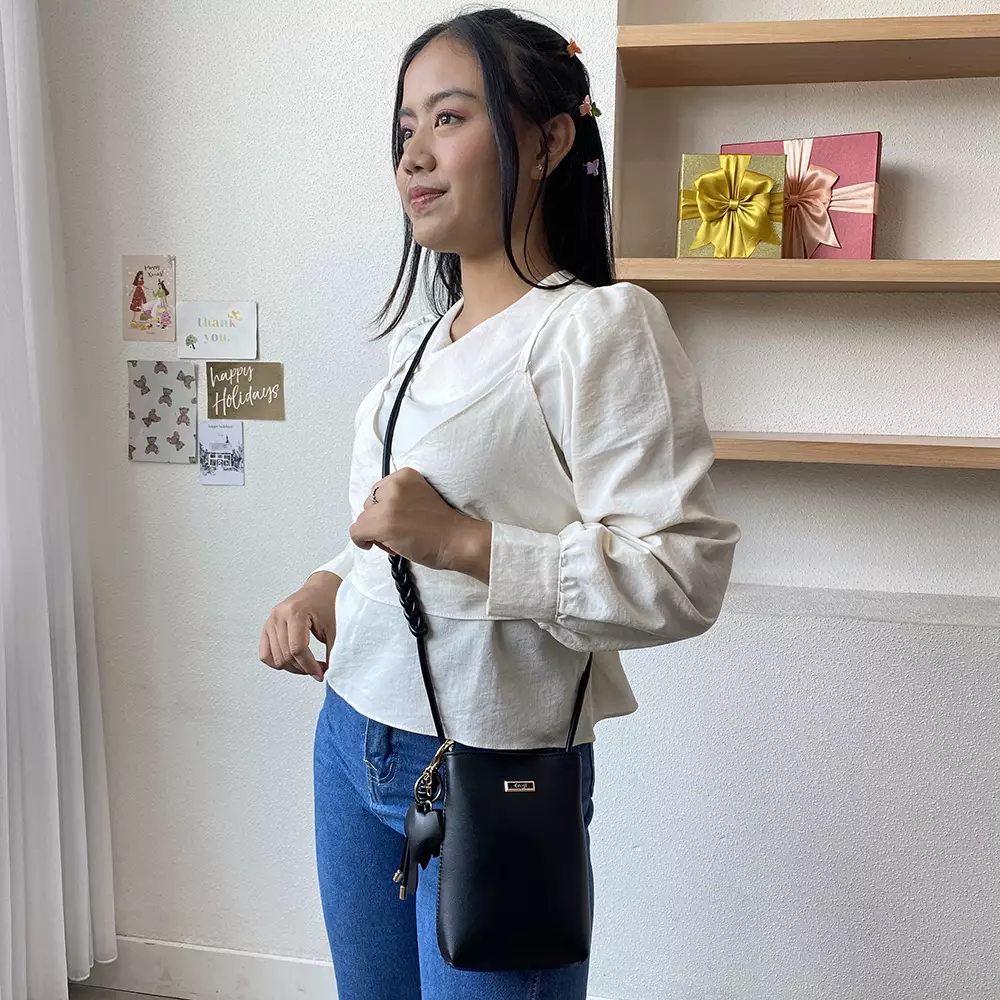 En-ji Jesol Slingbag Wanita Warna Black