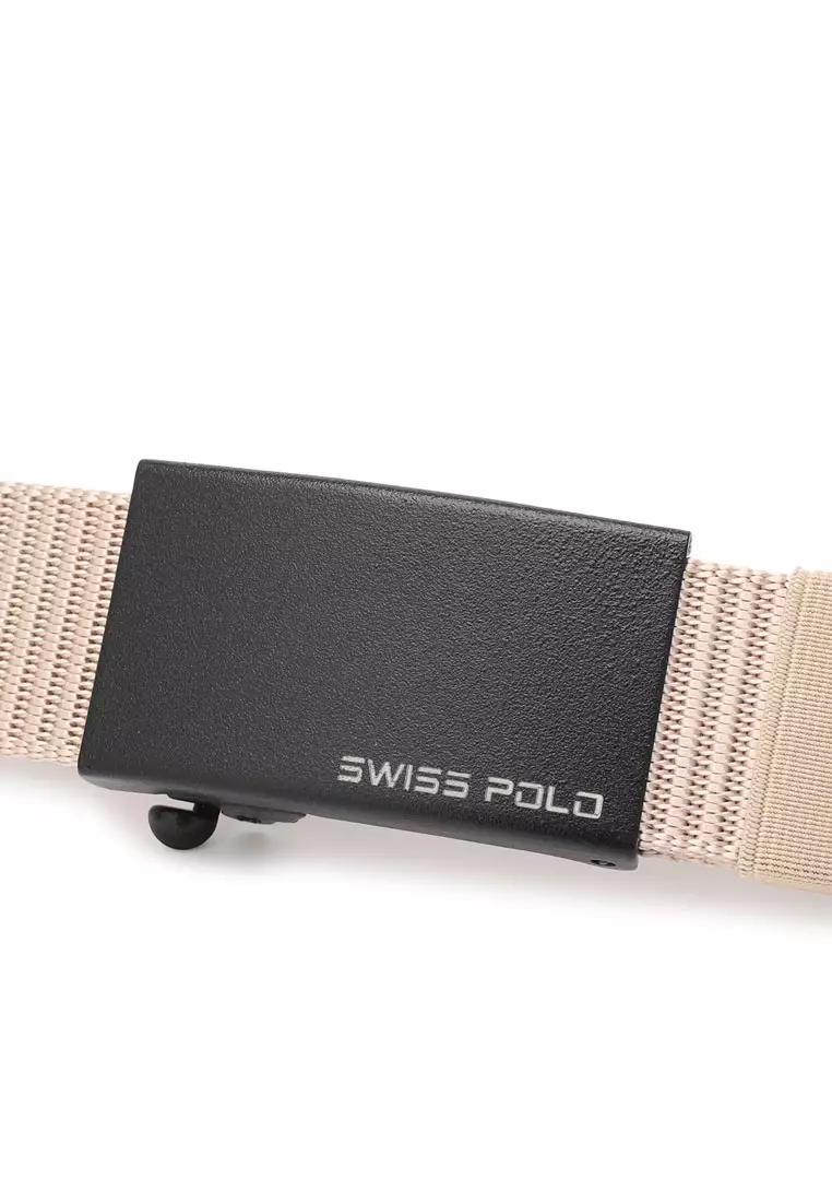 40mm Auto Canvas Belt (Ikat Pinggang Kanvas Pria / Sabuk Kanvas Pria) - Krem