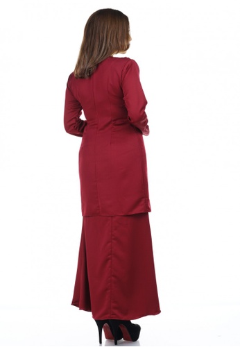 Buy Maya Kurung from NOVEMBERMATE in Red and Pink only 239
