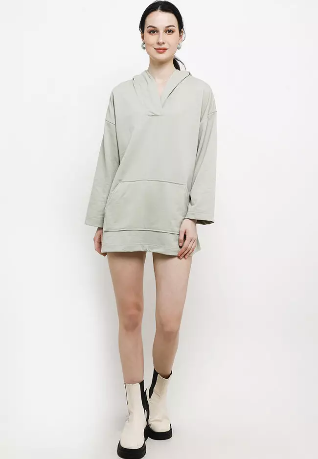 Sweater Long Sleeve Hoodie Dress