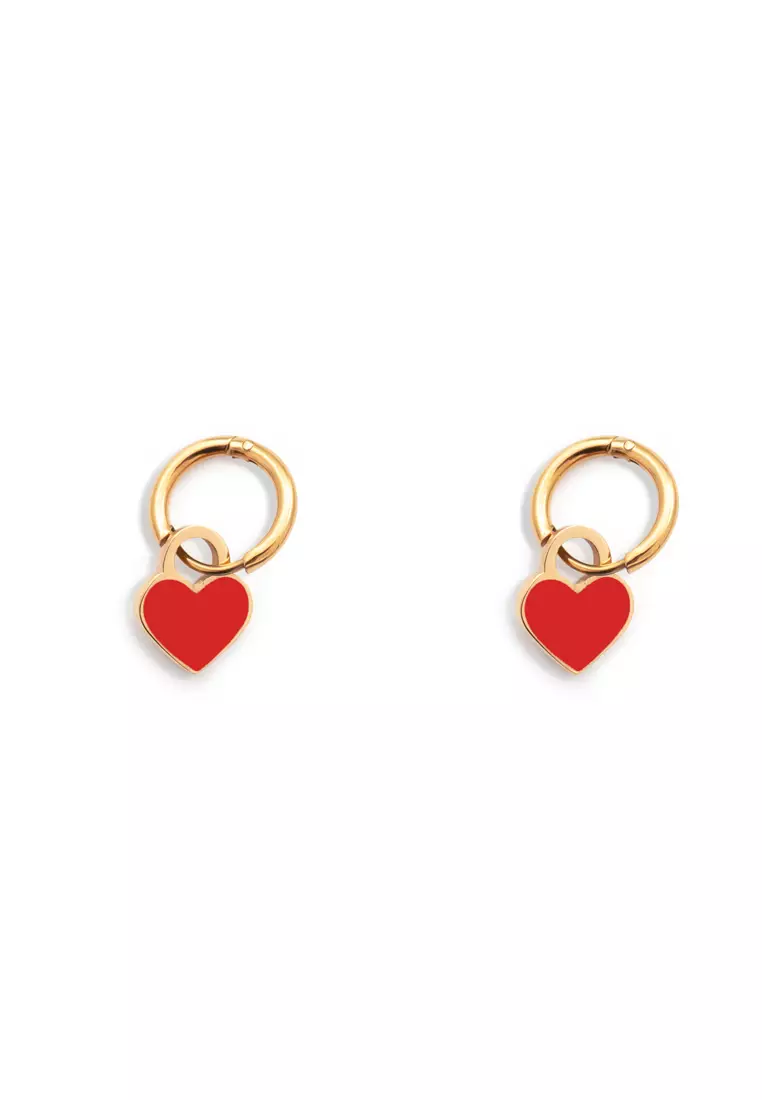 Red store earrings online