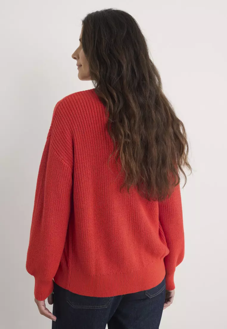 Seasalt Cornwall Red Winding Creek Cardigan