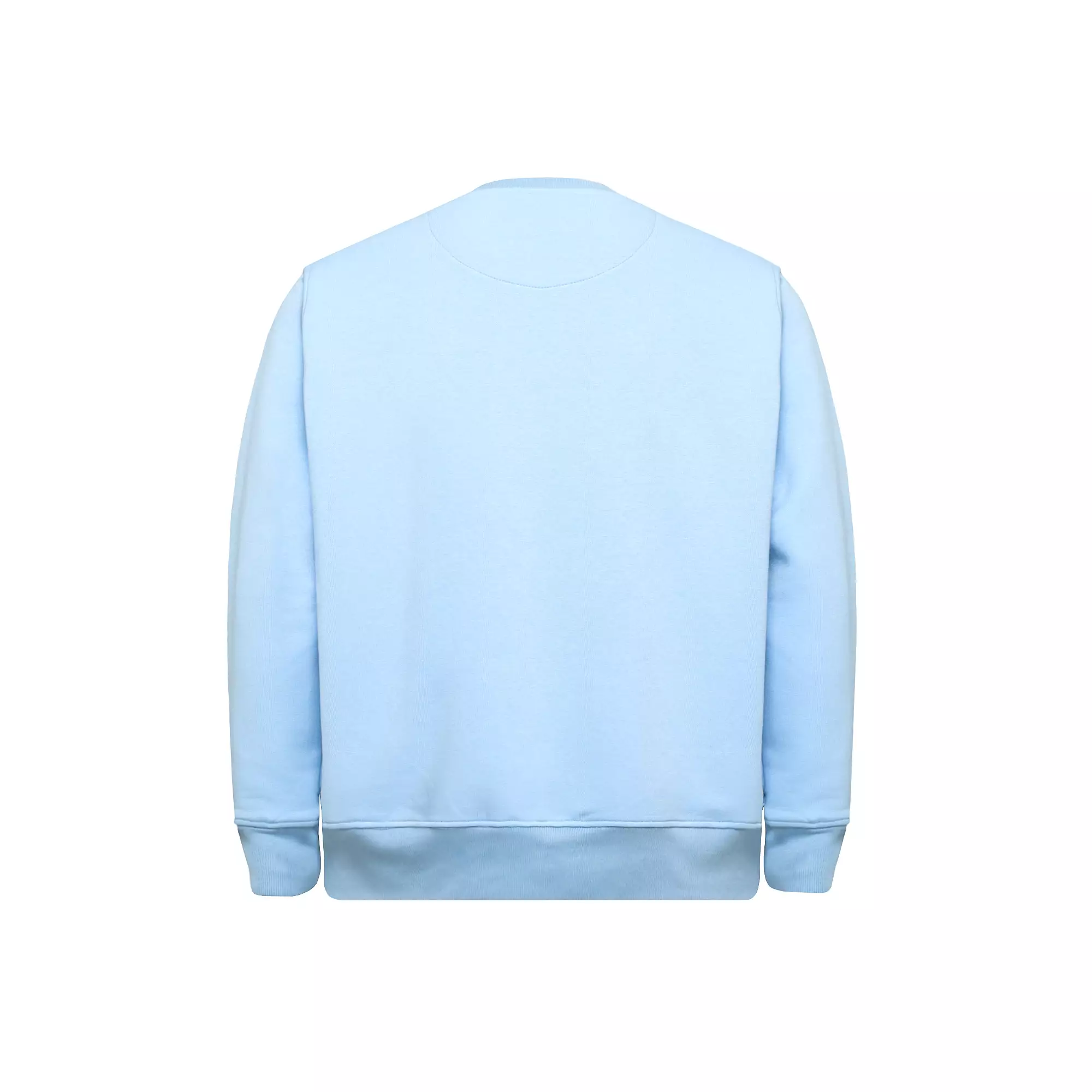 Cotton Well Coofy Crewneck Sweatshirt with Hidden Pocket Baby Blue | Sweater Polos Kantong Tersembunyi Biru Muda