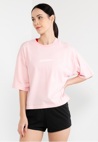 Superdry pink Code Core Sport T-Shirt - Superdry Code D8CD4AA0A4F110GS_1