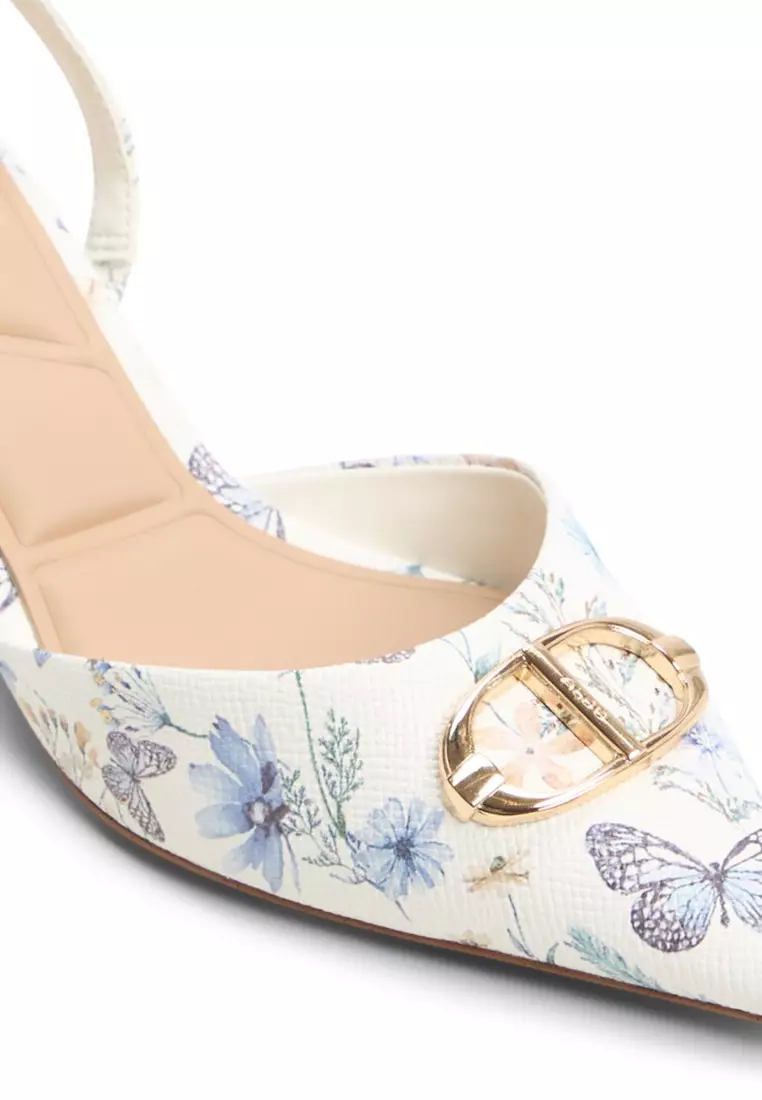 Delicate Slingback Kitten Heels