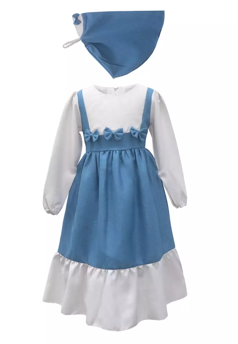 Two Mix Gamis Anak Perempuan Bahan Katun - Baju Anak Muslim Wanita Usia 1-12 Tahun 4270