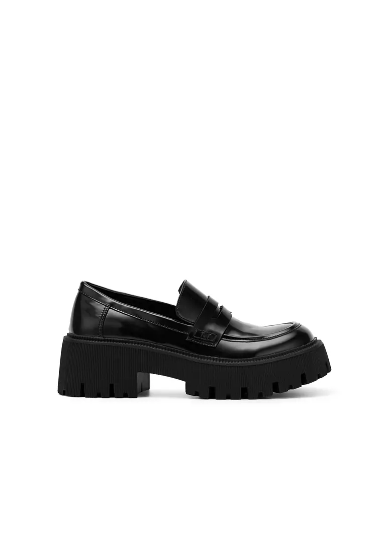 Discount on nose  shoes - SKU: Women's Platform Leather Loafer Black