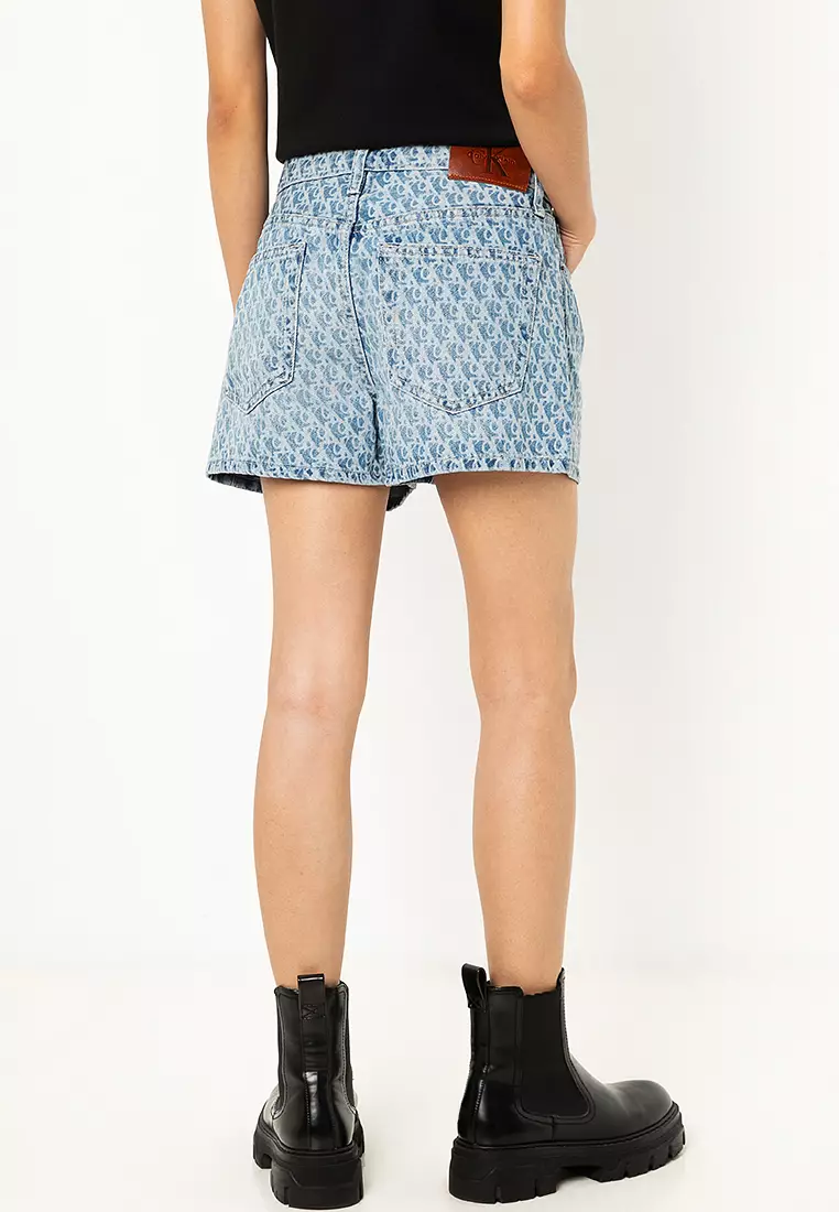 90s Fit Printed Denim 3" Shorts - Calvin Klein Jeans