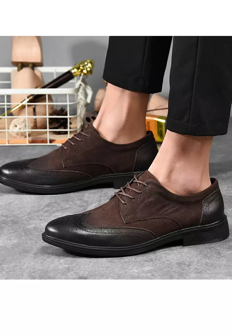 Buy Twenty Eight Shoes Grain Leather Brogue Derby Shoes YY282 2024 ...