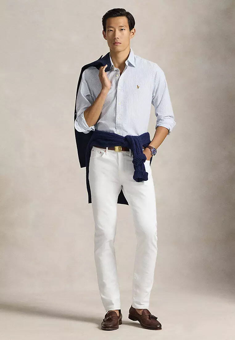 Classic Fit Striped Oxford Shirt