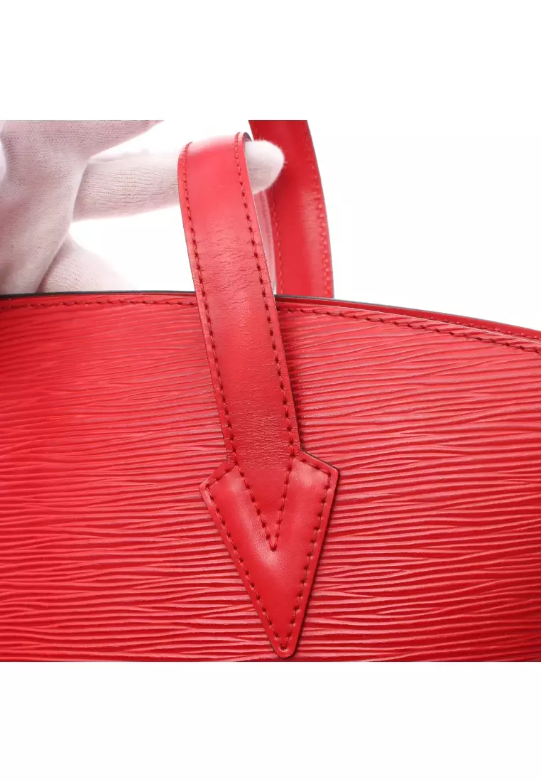 Louis Vuitton Saint Jacques Zip Tote 860018 Red Epi Leather