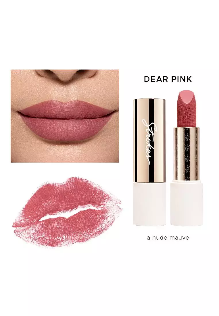 Discount on Strokes  shoes - SKU: Strokes Velvet Matte Kiss Bullet Lipstick in Dear Pink
