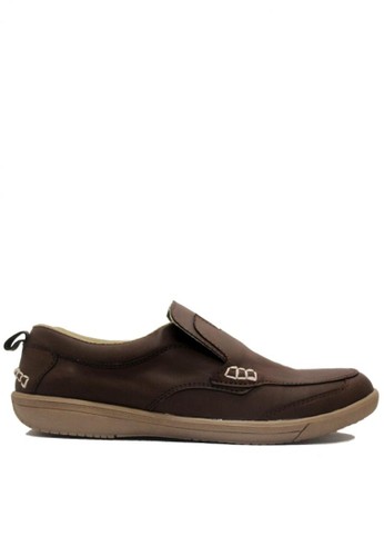D-Island Shoes Slip On Reborn Special Leather Dark Brown
