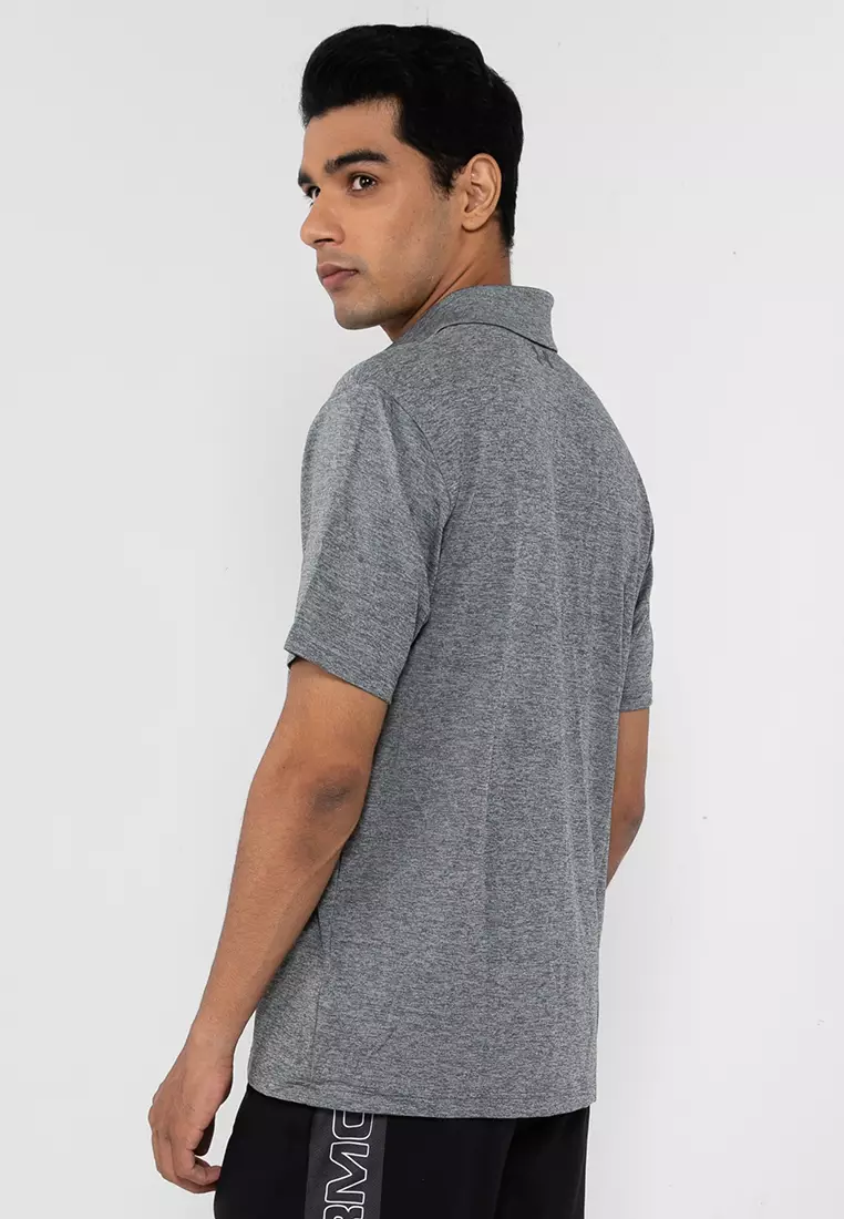 Under armour playoff heather polo shirt store